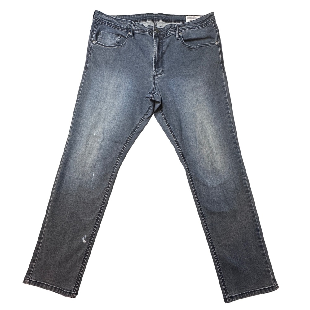 Buffalo‎ David Bitton Jeans Mens 40x32 Blue Axel Slim Stretch Faded Denim Pants